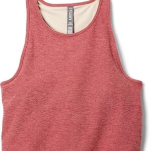 Vuori Elevation Plyo Tank Desert Rose Heather Size Small